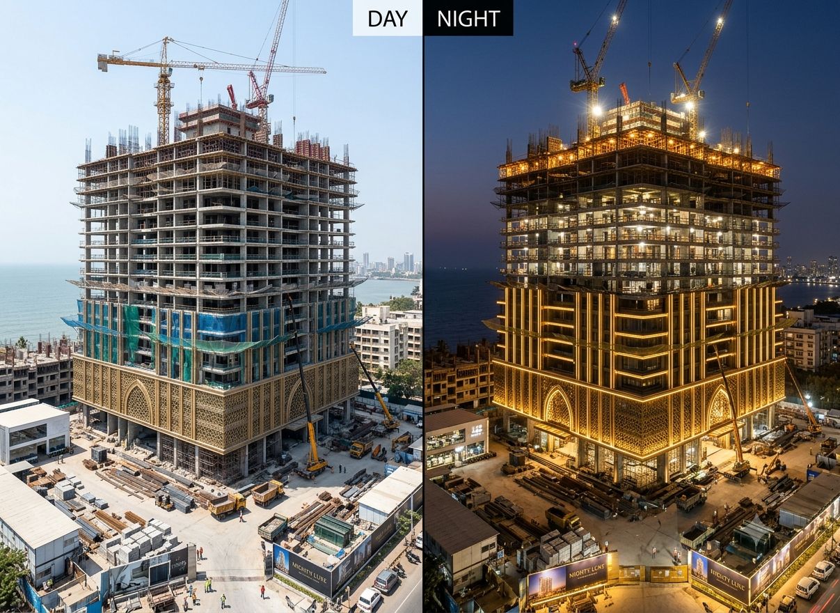 Day and Night Building Transformation